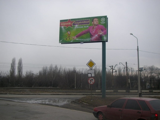 Щит 6x3,  Ул. Горная (съезд с моста)