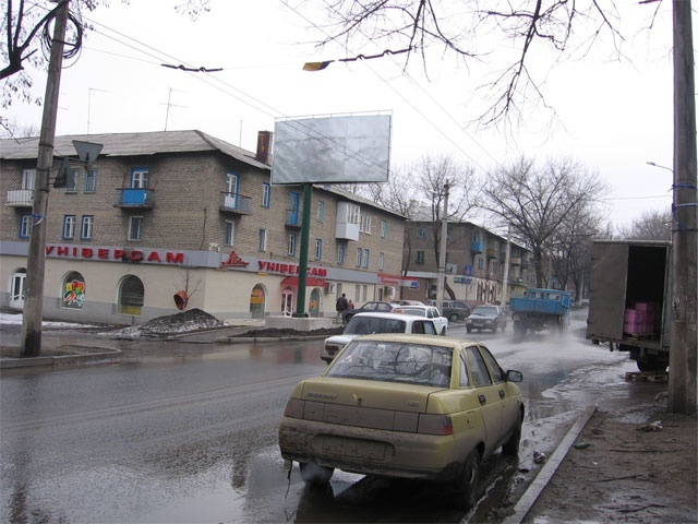 Щит 6x3,  Ул. Куйбышева, 198 , универсам "Лия", АЗС ТНК